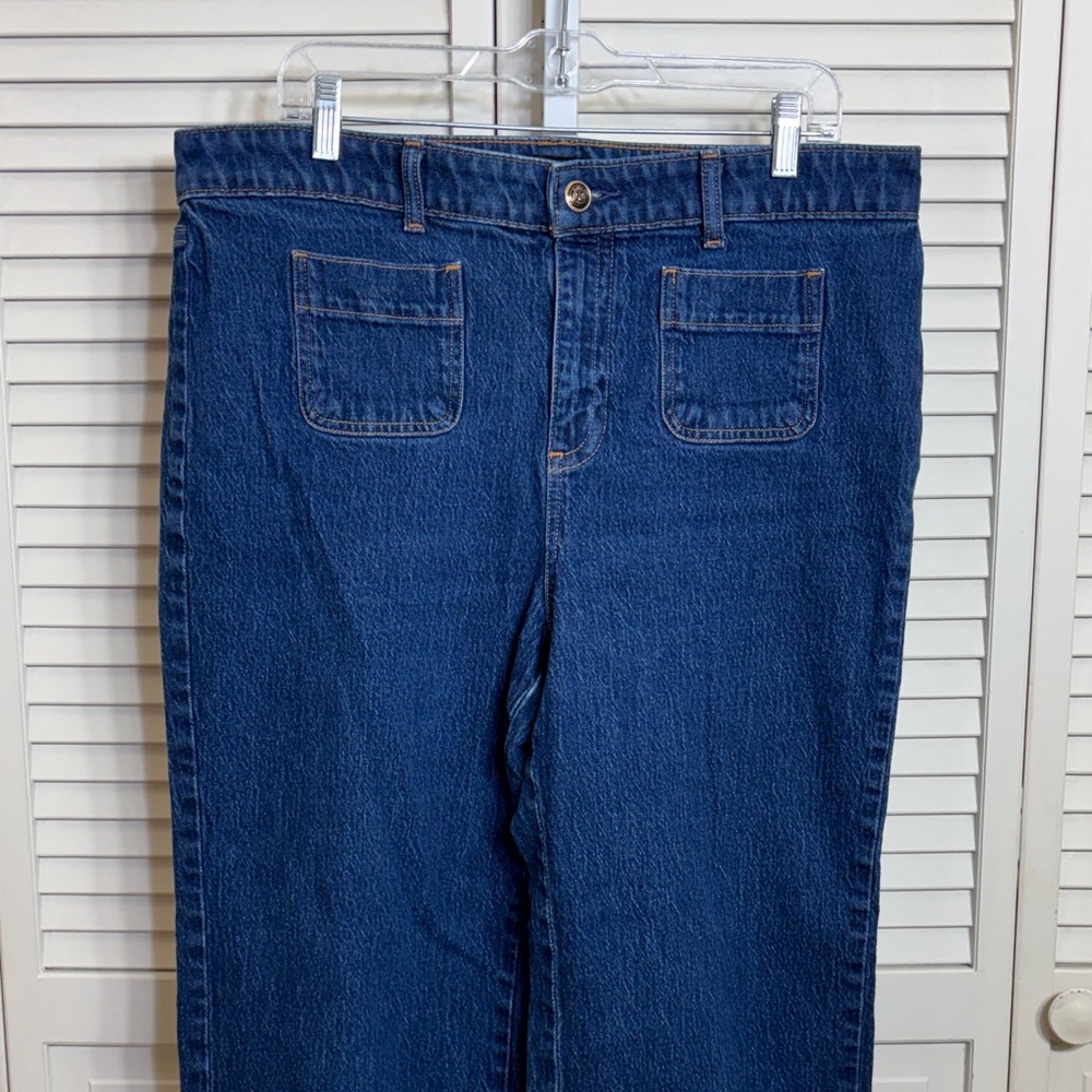 Euc Talbots Patch Pocket Classic Jean Trousers As… - image 6